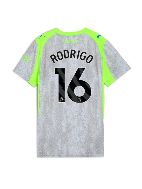 Zenske Futbalové oblečenie Manchester City Rodri Hernandez #16 2025-26 Krátky Rukáv - Tretina Zenske Futbalové oblečenie Manchester City Rodri Hernandez #16 2025-26 Krátky Rukáv - Tretina